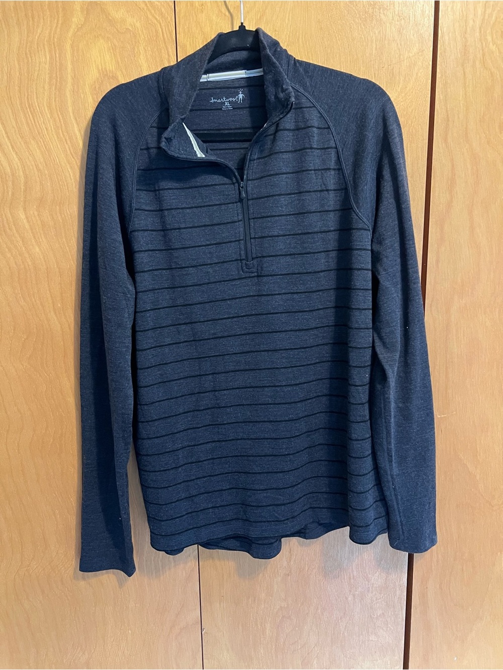 Men’s Smartwool Light Sportknit Half Zip Top Merino Wool Size XL